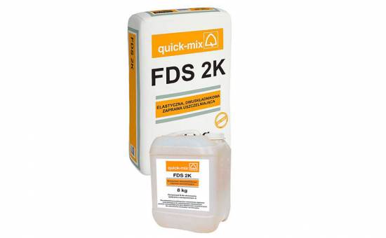 Эластичная двухкомпонентная гидроизоляция quick-mix FDS 2K, 35 кг